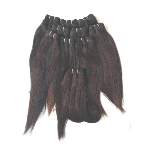 Brazilian Virgin Hair Straight,100% Human Hair Extensions Natural Color